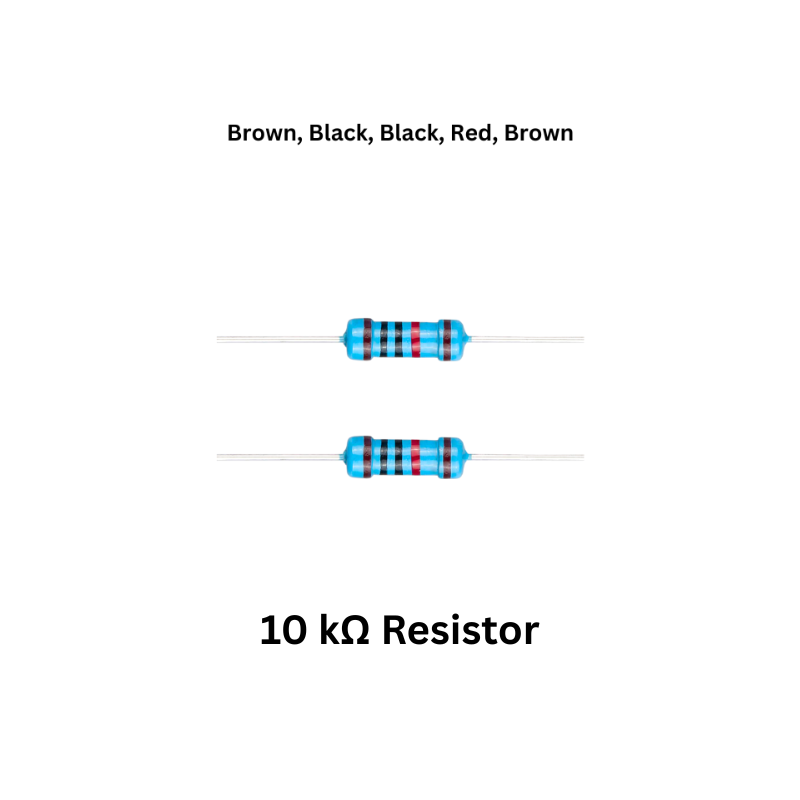 Electromagnetic cannon soldering kit components 10 kohm Resistor