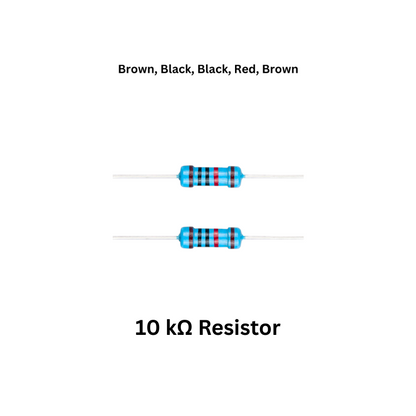 Electromagnetic cannon soldering kit components 10 kohm Resistor