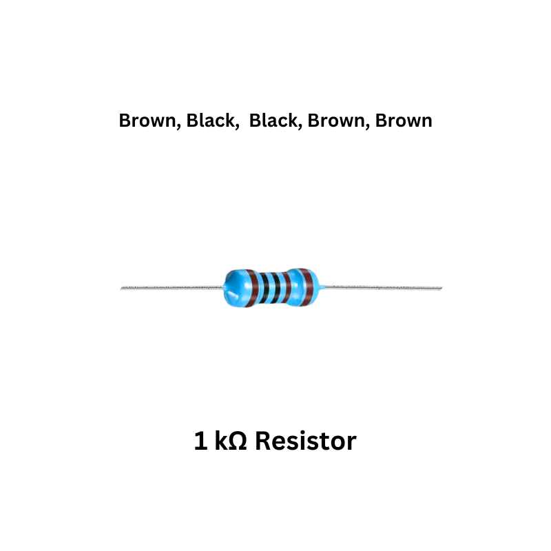 Electromagnetic cannon soldering kit components 1 kohm Resistor