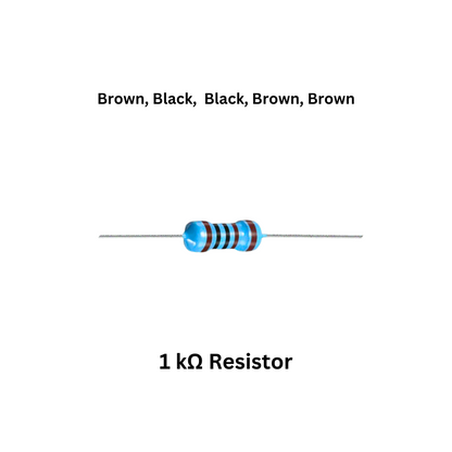 Electromagnetic cannon soldering kit components 1 kohm Resistor