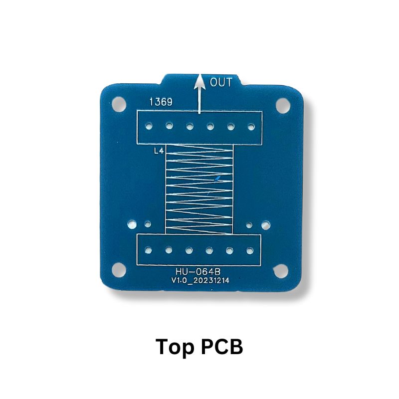 Electromagnetic cannon soldering kit components Top PCB