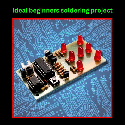 Electronic Dice Circuit Main Image with caption