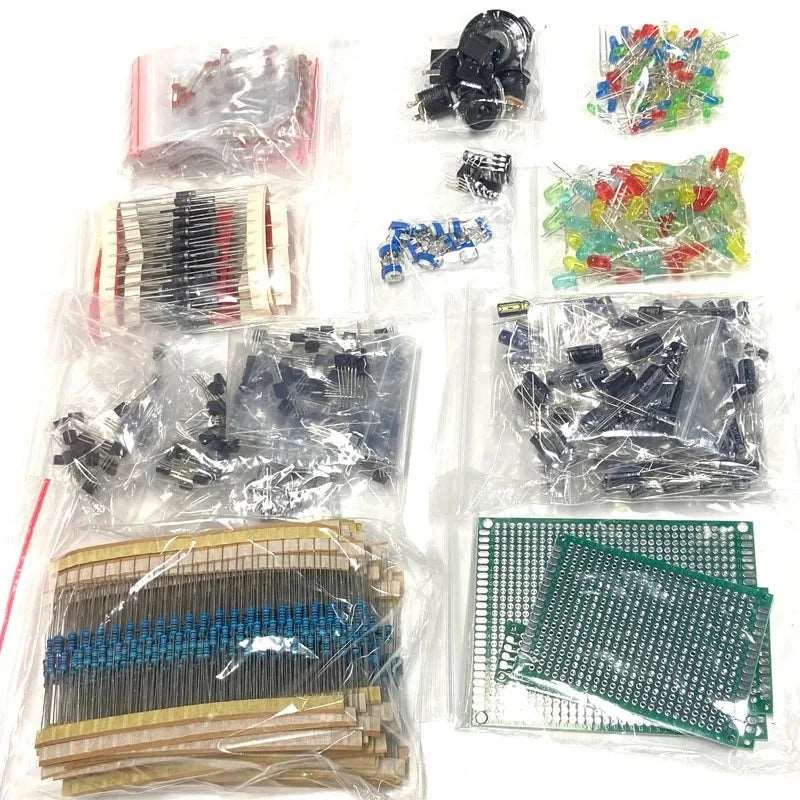 Electronics components kit 1820 pieces box contents