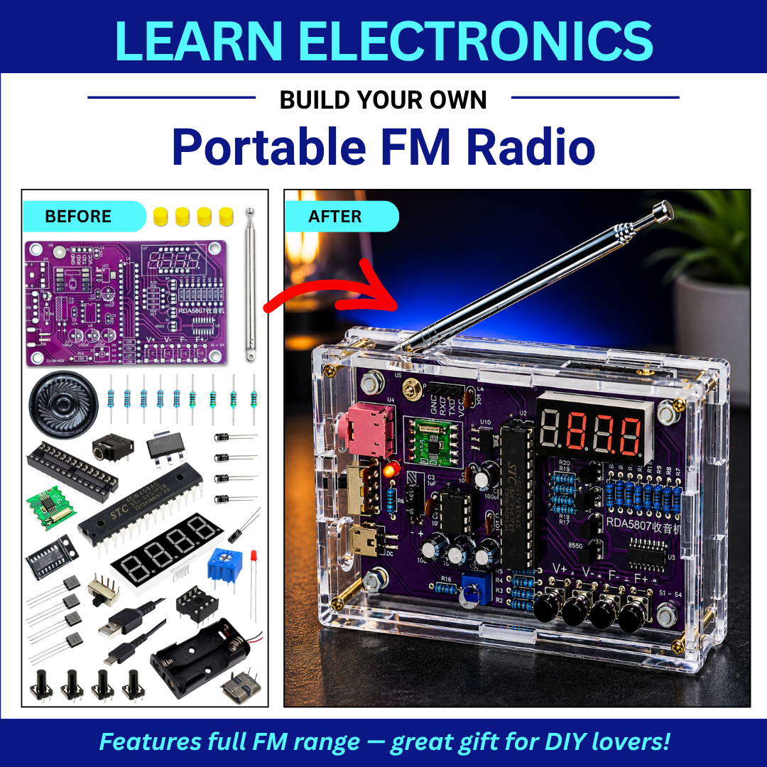 FM Radio Assembly Kit Before and After