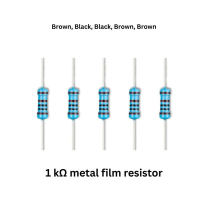FM Radio assembly kit components 1 Kohm metal film resistor