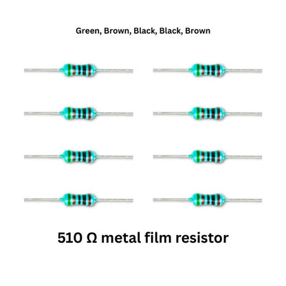 FM Radio assembly kit components 510ohm metal film resistor