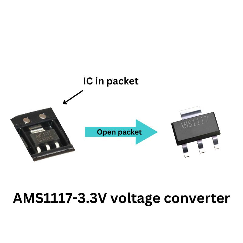 FM Radio assembly kit components AMS1117-3.3V voltage converter