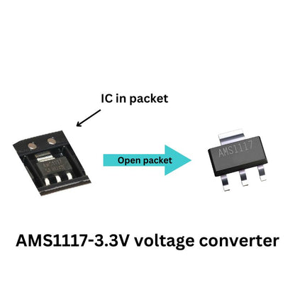 FM Radio assembly kit components AMS1117-3.3V voltage converter