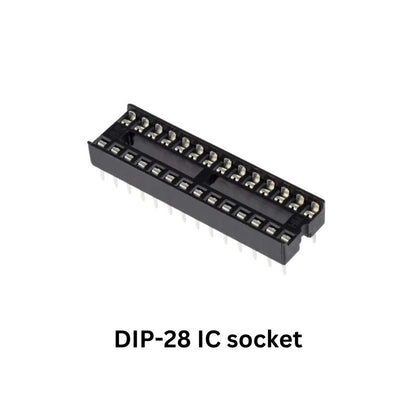 FM Radio assembly kit components DIP-28 IC socket