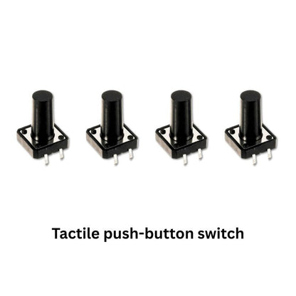 FM Radio assembly kit components Tactile pushbutton switch