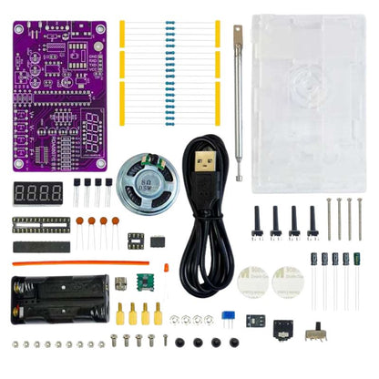 FM radio electronics STEM kit components