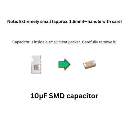 Ghost LED Electronics Kit 10uF SMD capacitor