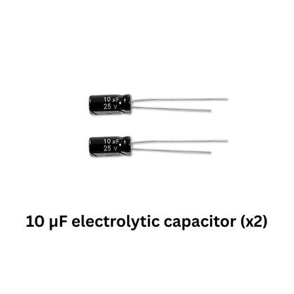 Ghost LED Electronics Kit 10uF electrolytic capacitor