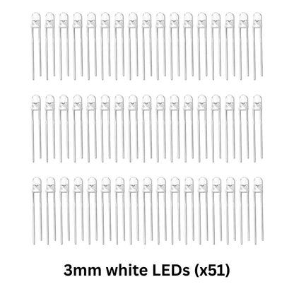 Ghost LED Electronics Kit 3mm white LED