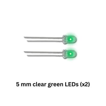 Ghost LED Electronics Kit 5mm clear green LEDs