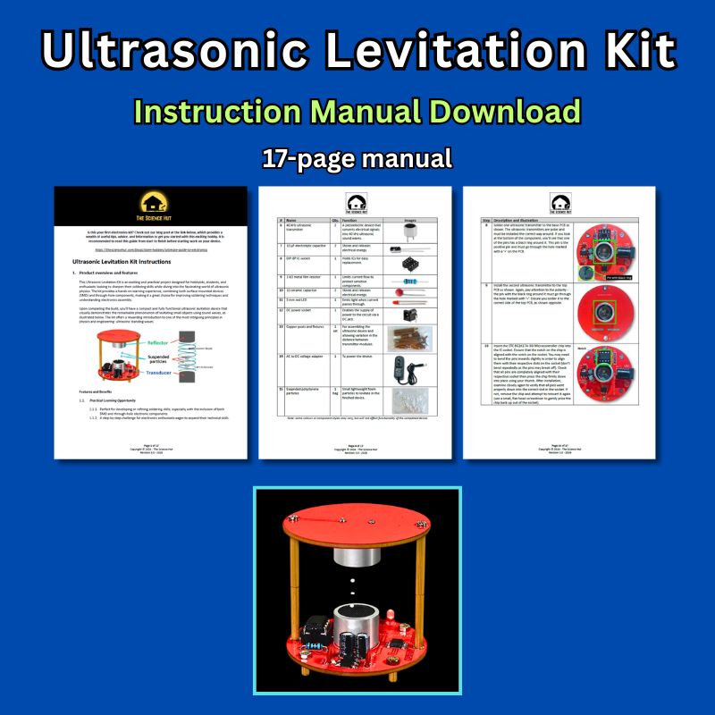 Instruction manuals - Ultrasonic Levitation Kit Download