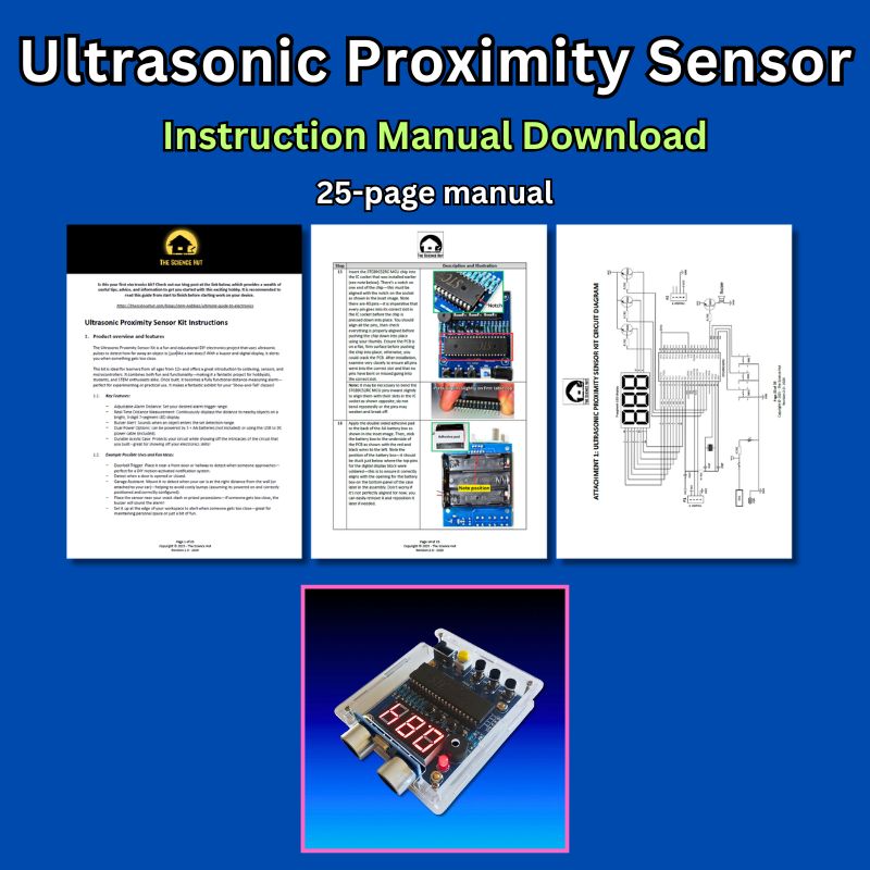 Instruction manuals - Ultrasonic Proximity Sensor Download