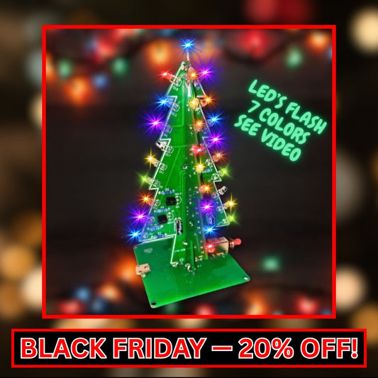 LED Christmas Tree Electronics Kit Main Image Black Friday