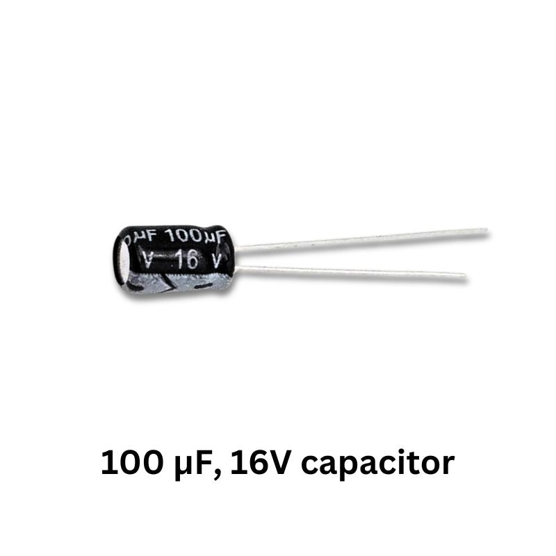 LED Desk Lamp Electronics Kit Components 100uF electrolytic capacitor