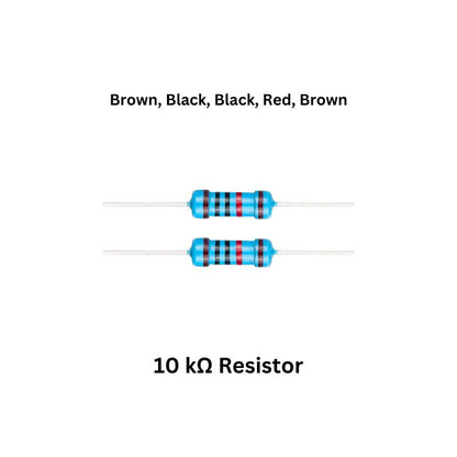 LED Desk Lamp Electronics Kit Components 10 kohm metal film resistor
