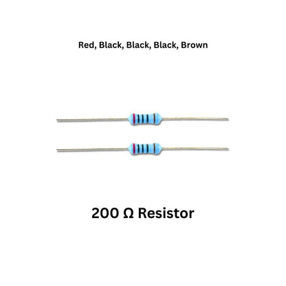 LED Desk Lamp Electronics Kit Components 200 ohm metal film resistor