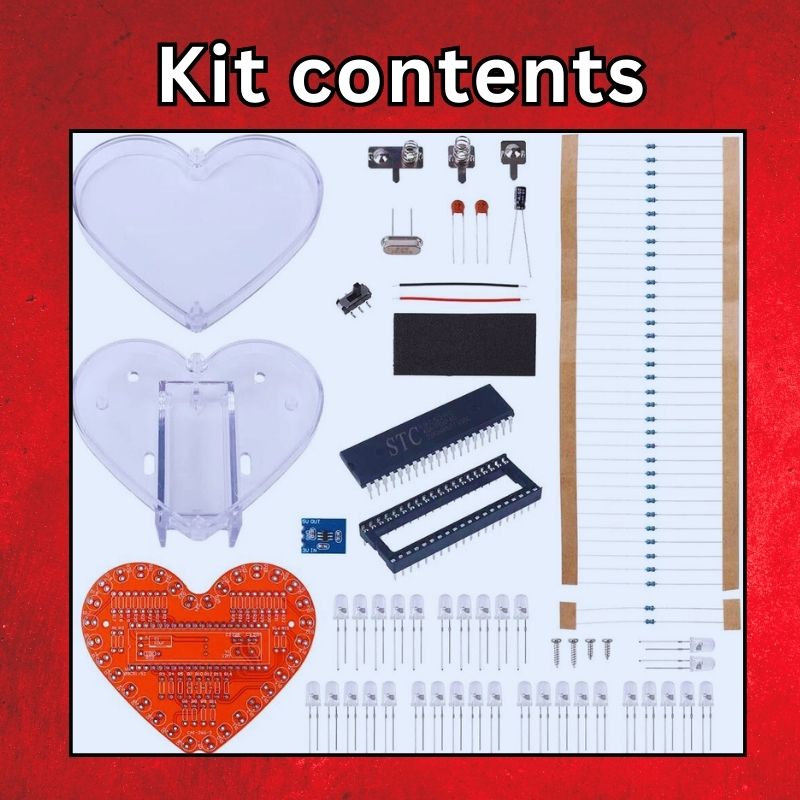 LED Heart Electronics STEM kit contents
