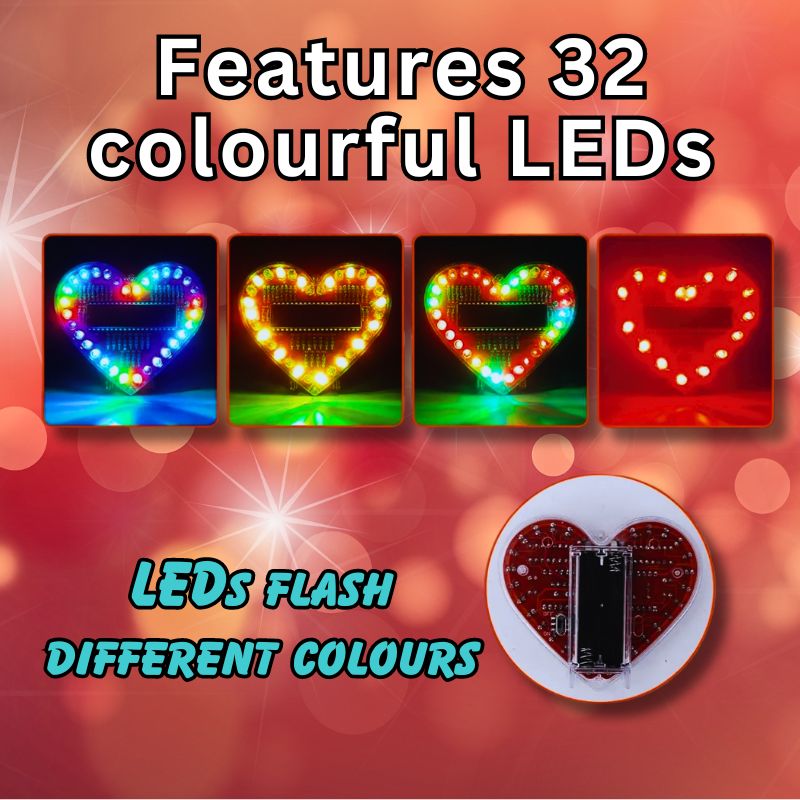 LED Heart Electronics STEM kit features