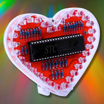 LED Heart Electronics STEM kit powered off