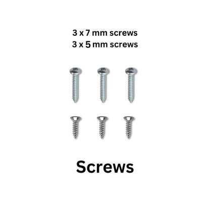 LED Heart electronics kit components Screws