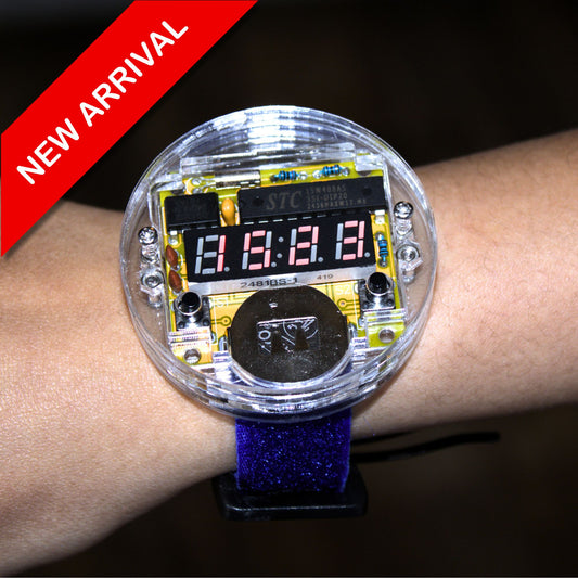 LED watch electronics kit watch on wrist New Arrival