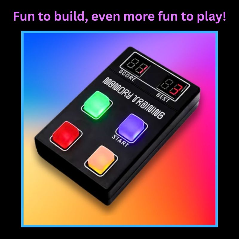 Memory Game Electronics Kit Main Image with caption