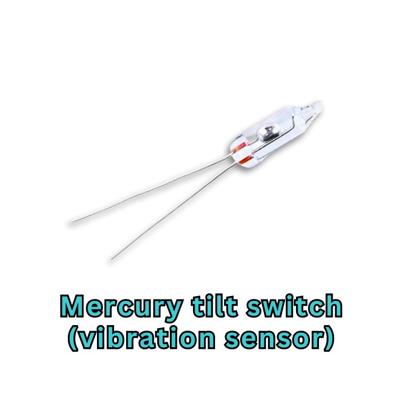 Mercury tilt switch vibration sensor