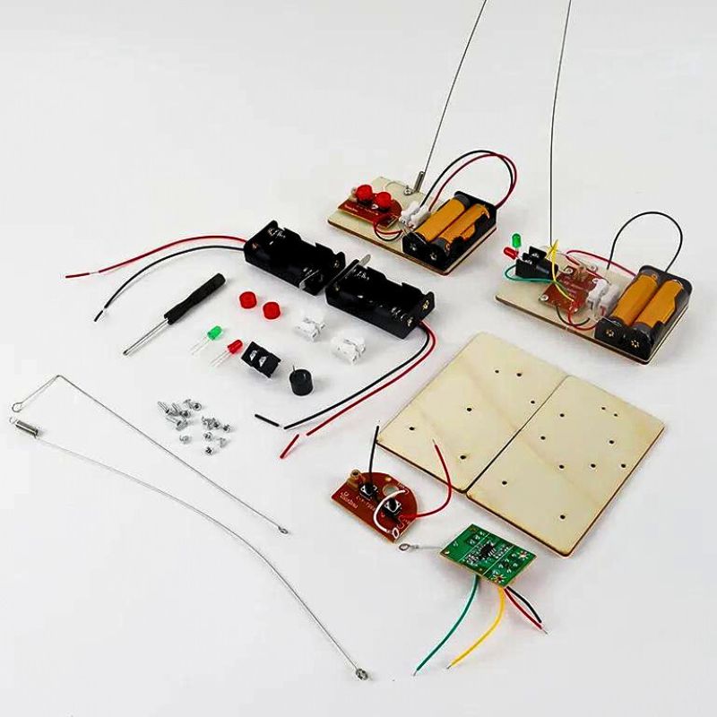 Morse Code Electronics Kit components