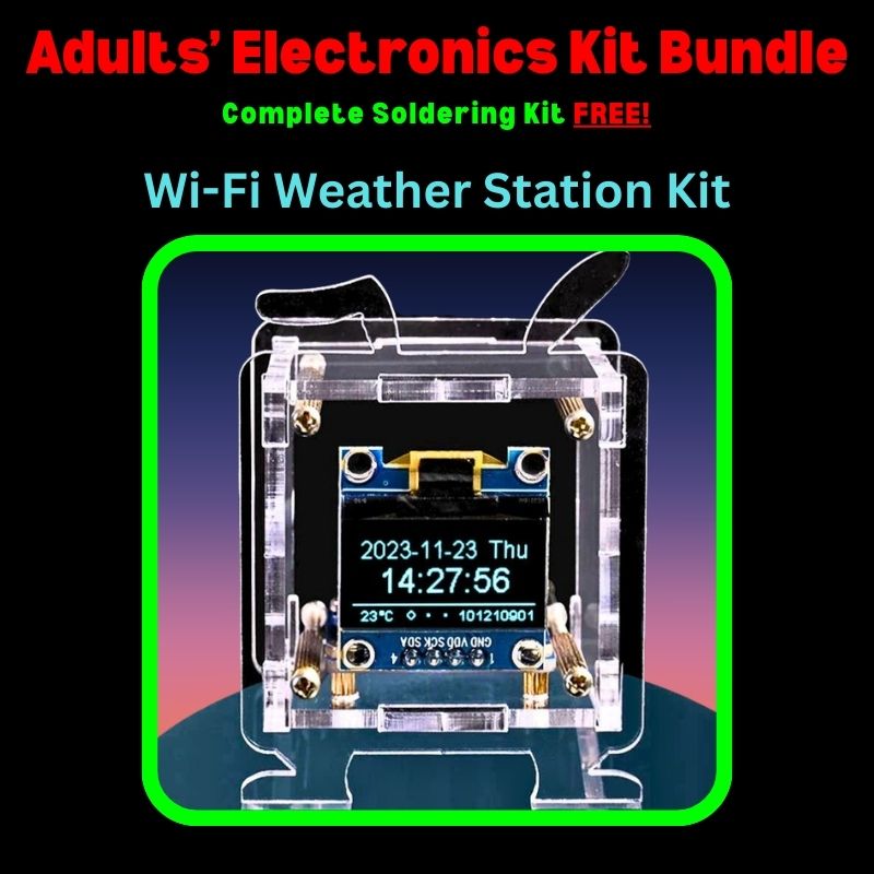 New Adults Electronics Kit Bundle Weather Station kit