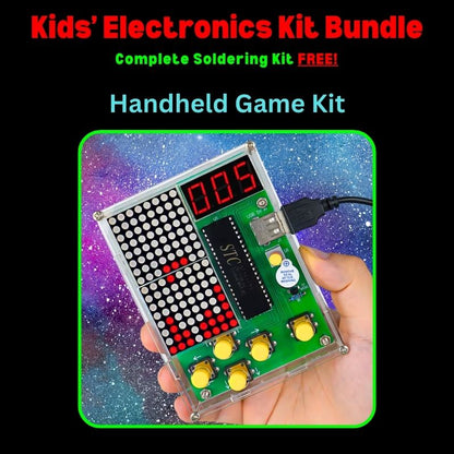 New Kids Electronics Kit Bundle Handheld Game Kit