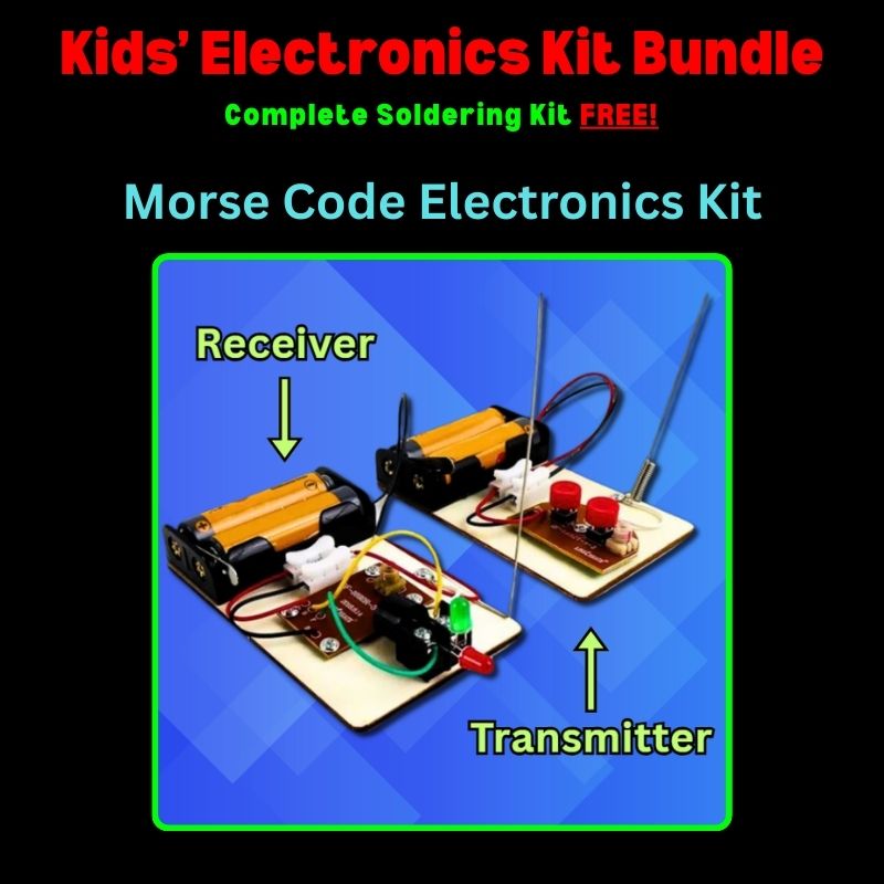 New Kids Electronics Kit Bundle Morse Code Kit