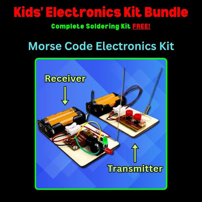 New Kids Electronics Kit Bundle Morse Code Kit