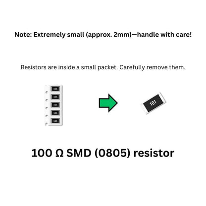 Owl LED Electronics Kit Components 100ohm SMD resistor