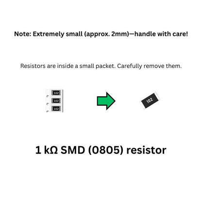 Owl LED Electronics Kit Components 1kohm SMD resistor