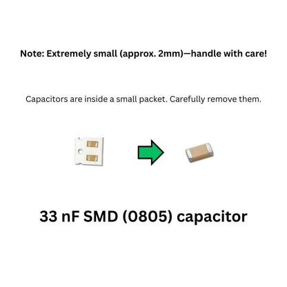 Owl LED Electronics Kit Components 33nF SMD capacitor