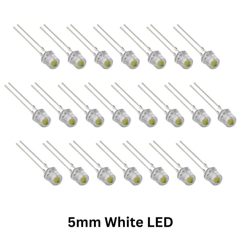 Owl LED Electronics Kit Components 5mm white LED