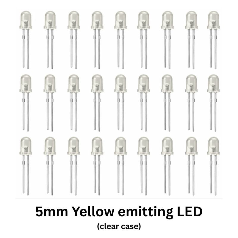 Owl LED Electronics Kit Components 5mm yellow LED