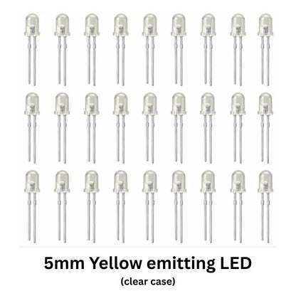Owl LED Electronics Kit Components 5mm yellow LED