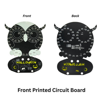 Owl LED Electronics Kit Components Front PCB