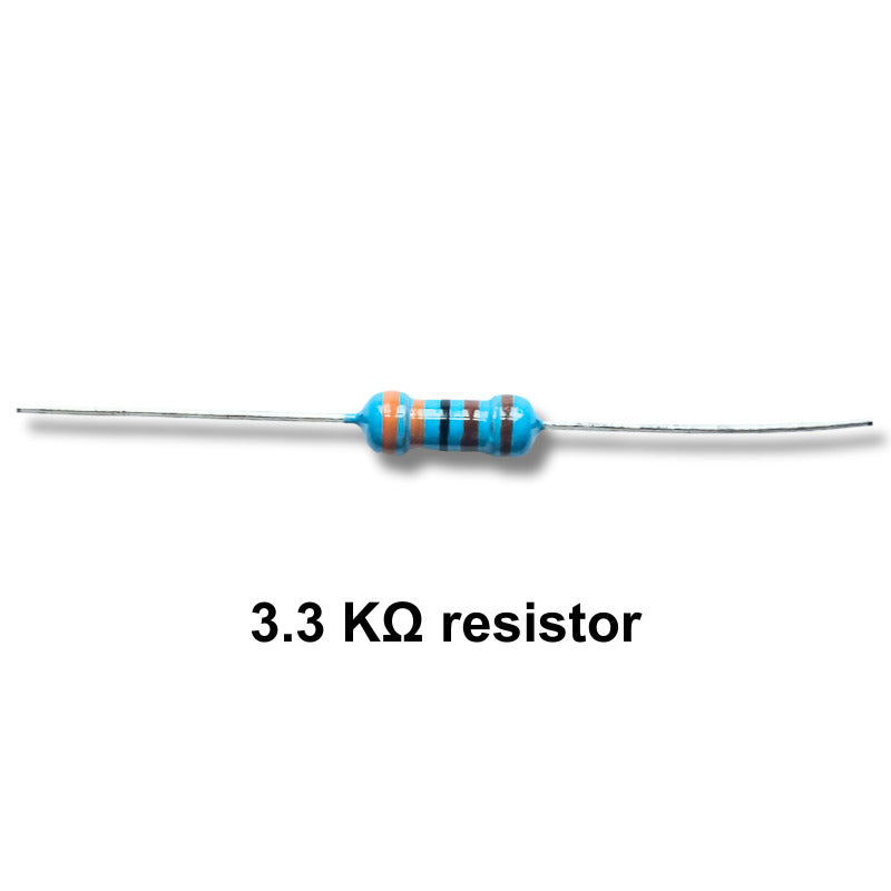 Photosensitive robot electronics kit components 3.3 kohm Resistor