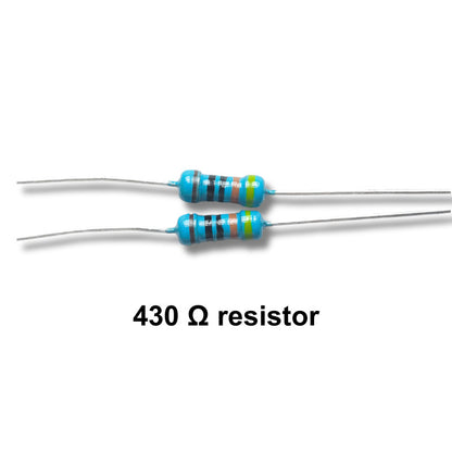 Photosensitive robot electronics kit components 430 ohm Resistor