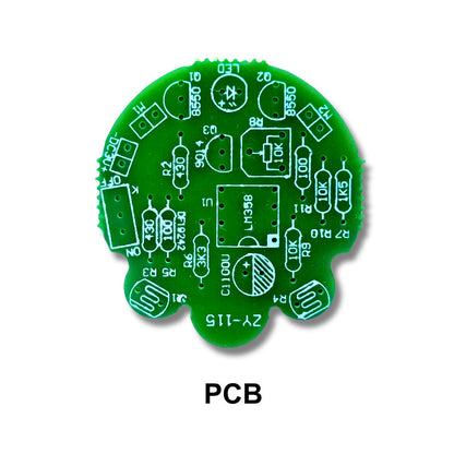 Photosensitive robot electronics kit components PCB