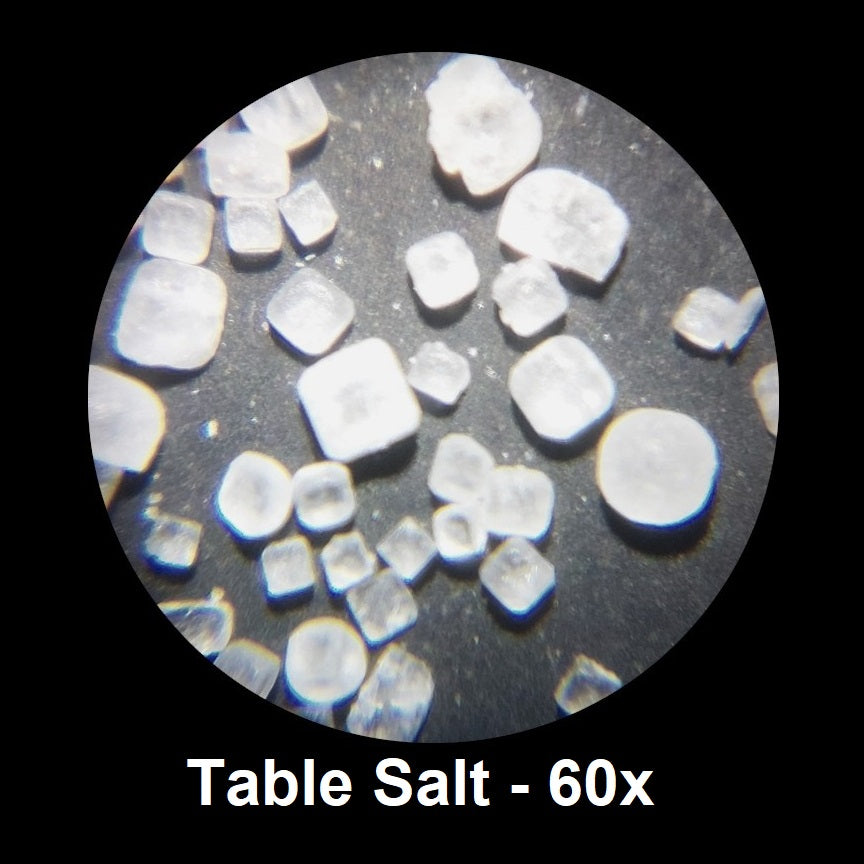 Salt magnified 60 times