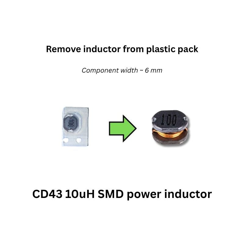 Sandglass timer kit CD43 10uH SMD power inductor