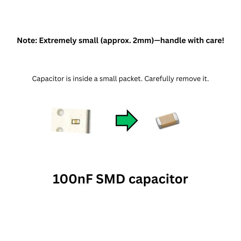 Skull LED Electronics Kit 100nF SMD capacitor